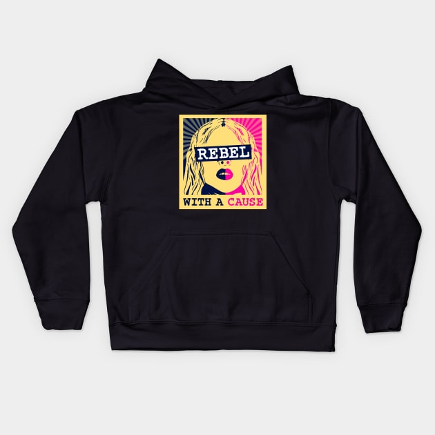 Rebel With A Cause Kids Hoodie by MarxMerch